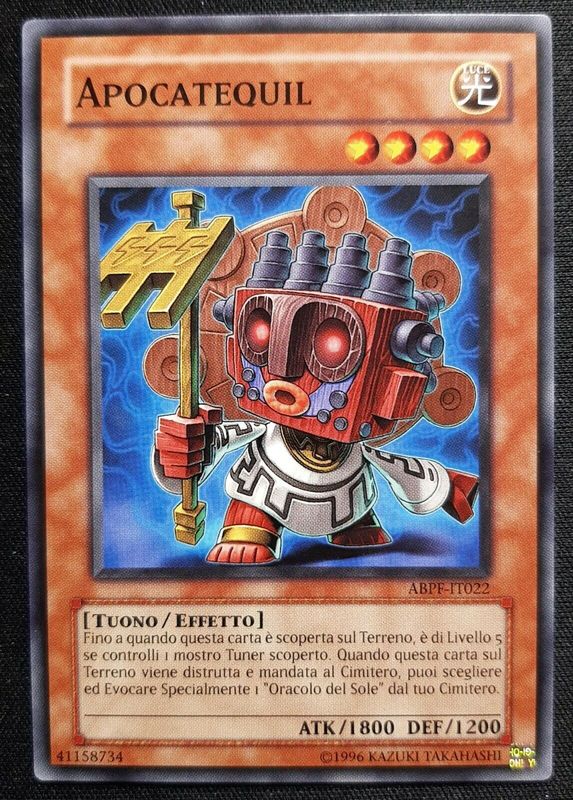 Carta YUGIOH-Apocatequil-ABPF-IT022-ITA-Poor-Common