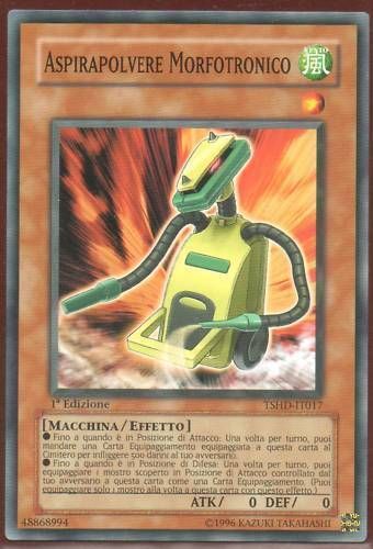 Carta YUGIOH-Aspirapolvere Morfotronico-TSHD-IT017-ITA-LP-Common 1.Ed