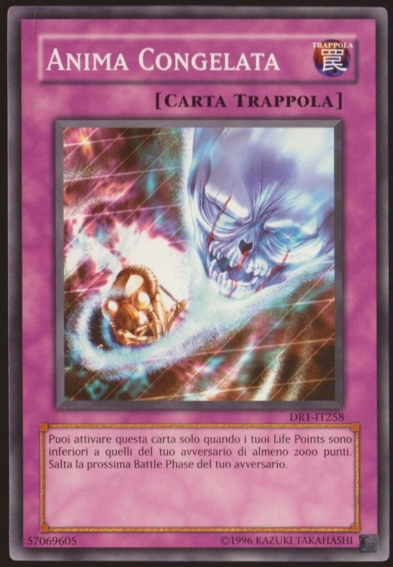 Carta YUGIOH-Anima Congelata-DR1-IT258-ITA-Good-Common