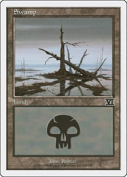 Carta MTG-Palude (V.1)-Sesta Edizione-N.339-ITA-Good-