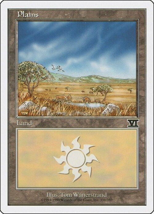 Carta MTG-Pianura (V.1)-Sesta Edizione-N.331-ITA-EX-