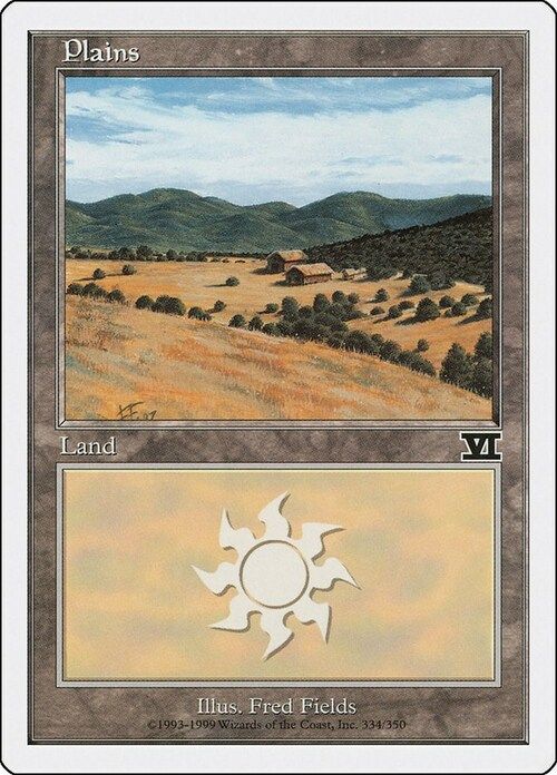 Carta MTG-Pianura (V.4)-Sesta Edizione-N.334-ITA-EX-