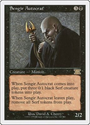 Carta MTG-Autocrate di Sengir-Sesta Edizione-N.155-CHINA-S-EX- Carta MTG-Autocrate di Sengir-Sesta Edizione-N.155-CHINA-S-EX-