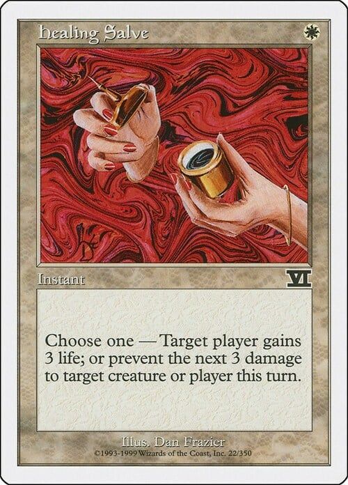 Carta MTG-Balsamo Curaferite-Sesta Edizione-N.022-ITA-EX-