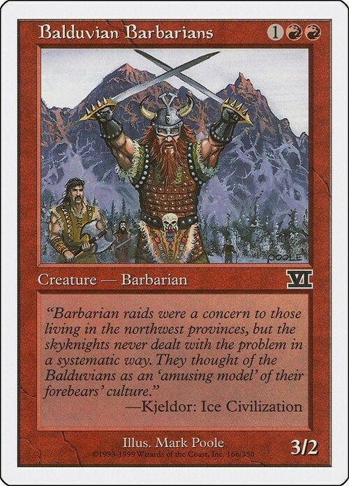 Carta MTG-Barbari di Balduvia-Sesta Edizione-N.166-ITA-EX-