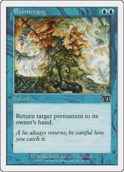 Carta MTG-Boomerang-Sesta Edizione-N.058-ITA-EX-