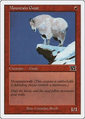 Carta MTG-Capra di Montagna-Sesta Edizione-N.195-ITA-EX-