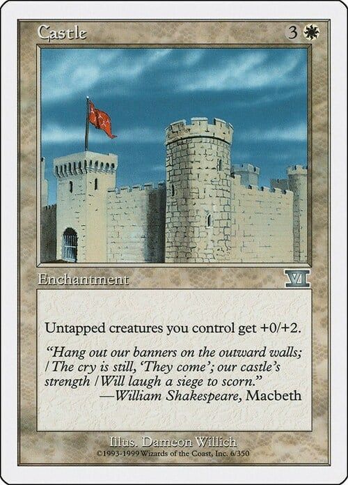 Carta MTG-Castello-Sesta Edizione-N.006-ITA-EX-