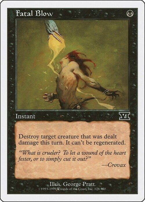 Carta MTG-Colpo Fatale-Sesta Edizione-N.128-ITA-EX-