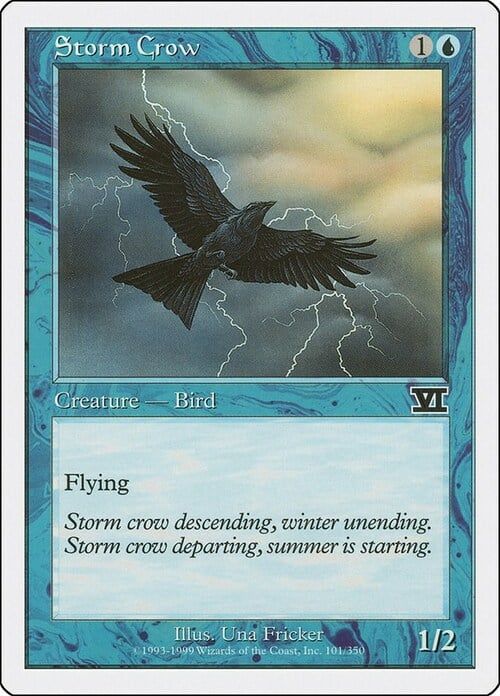 Carta MTG-Corvo delle Tempeste-Sesta Edizione-N.101-ITA-EX-
