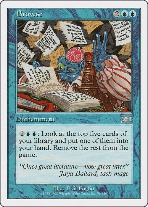 Carta MTG-Curiosare-Sesta Edizione-N.059-ITA-EX-