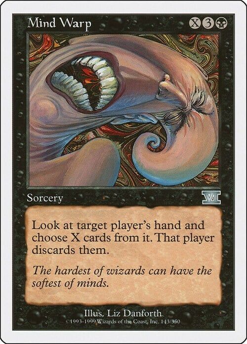 Carta MTG-Deformare la Mente-Sesta Edizione-N.143-ITA-EX-