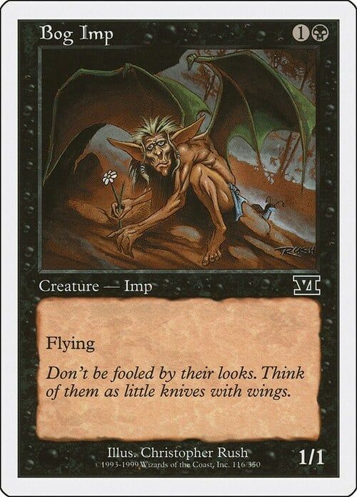 Carta MTG-Demonietto delle Paludi-Sesta Edizione-N.116-ITA-EX-