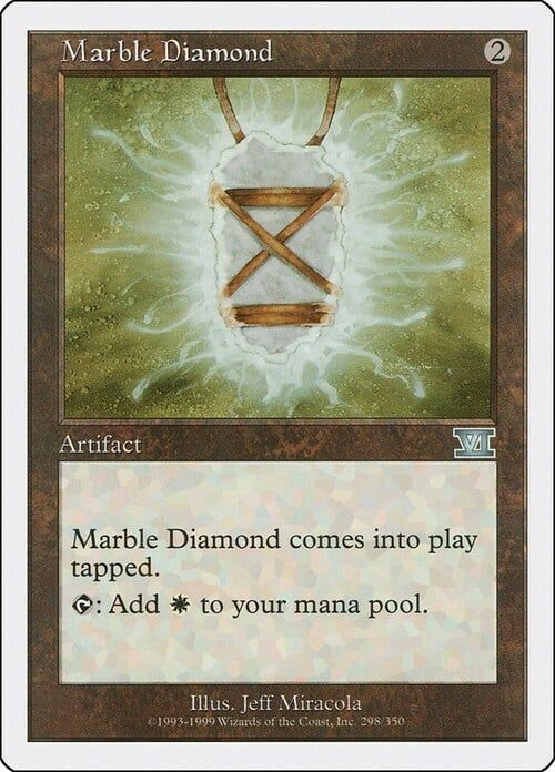 Carta MTG-Diamante del Marmo-Sesta Edizione-N.297-ITA-EX-