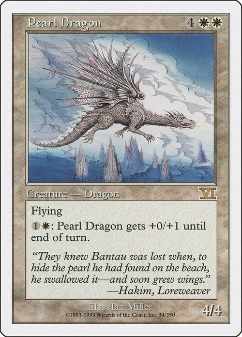 Carta MTG-Drago Perlaceo-Sesta Edizione-N.034-ITA-EX-