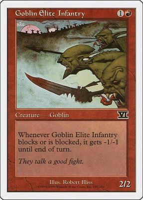 Carta MTG-Fanteria Scelta dei Goblin-Sesta Edizione-N.183-ITA-EX-