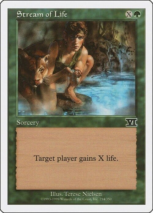 Carta MTG-Fonte della Vita-Sesta Edizione-N.254-ITA-Played-