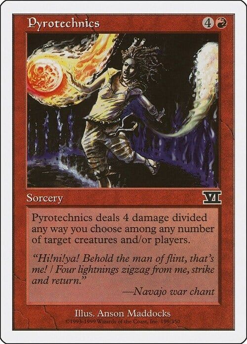 Carta MTG-Fuochi d'Artificio-Sesta Edizione-N.199-ITA-Good-