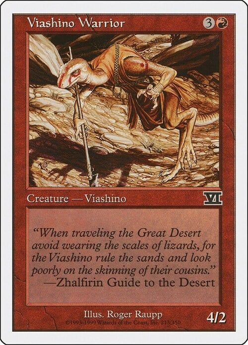 Carta MTG-Guerriero Viashino-Sesta Edizione-N.213-ITA-EX-