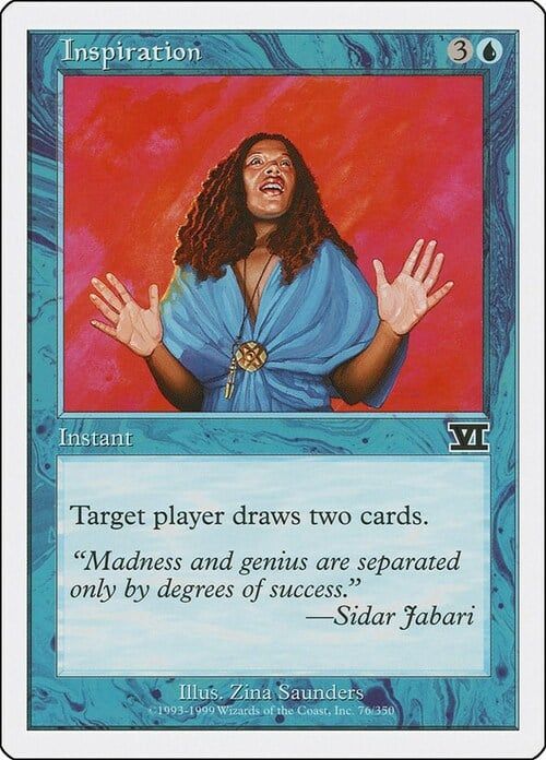 Carta MTG-Ispirazione-Sesta Edizione-N.076-ITA-EX-