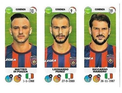 Calciatori 2018-19 - Sticker no. 610 a-b-c Di Piazza-Perez-Maniero
