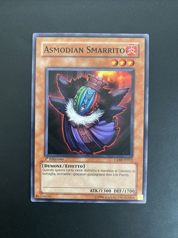 Carta YUGIOH-Asmodian Smarrito-CDIP-IT012-ITA-Good-Common 1.Ed