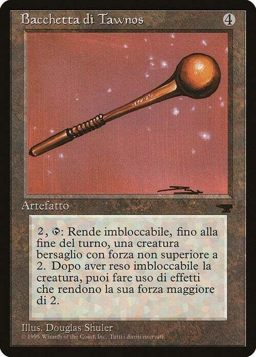 Carta MTG-Bacchetta di Tawnos-Rinascimento-ITA-Poor-Uncommon