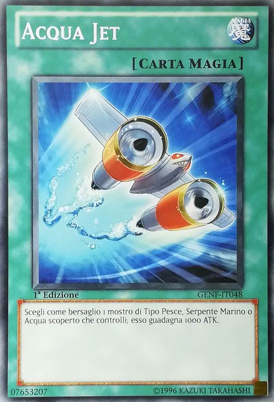 Carta YUGIOH-Acqua Jet-GENF-IT048-ITA-EX-Common 1.Ed