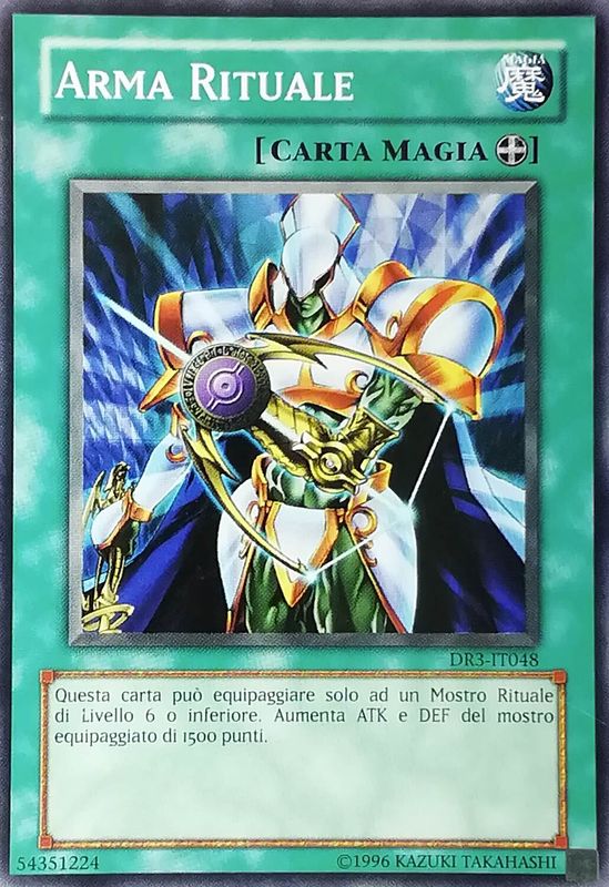 Carta YUGIOH-Arma Rituale-DR3-IT048-ITA-Good-Common