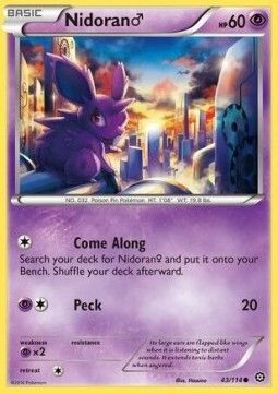 Carta pokemon Nidoran ♂ (STS 43)-Steam Siege-C - lingua ITA-condizione EX