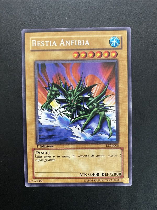 Carta YUGIOH-Bestia Anfibia-LDI-I008-ITA-LP-Rare