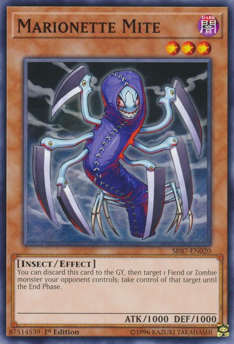 Carta YUGIOH-Acaro Marionetta-SDZW-IT014-ITA-Poor-Common 1.Ed