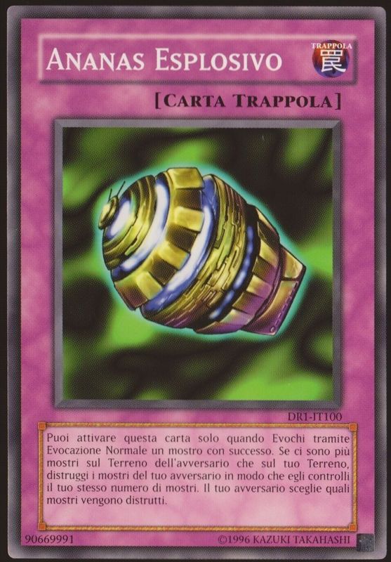 Carta YUGIOH-Ananas Esplosivo-DR1-IT100-ITA-Good-Common