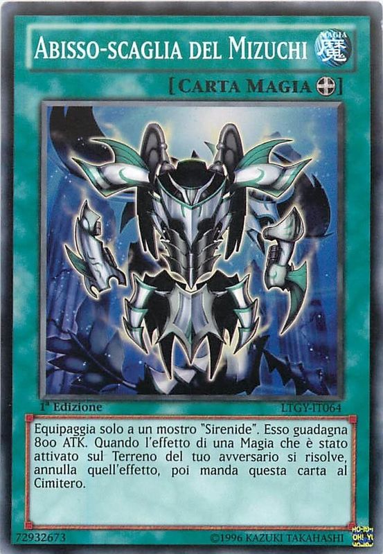 Carta YUGIOH-Abisso-Scaglia del Mizuchi-LTGY-IT064-ITA-EX-Common