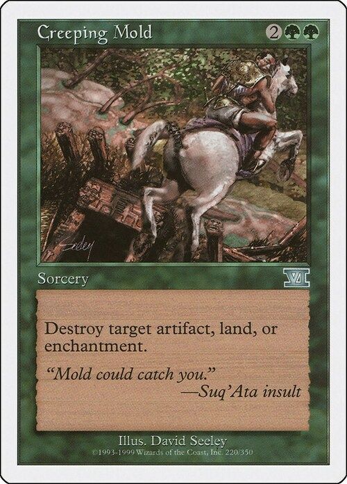 Carta MTG-Creeping Mold-Sesta Edizione-N.220-EN-EX-