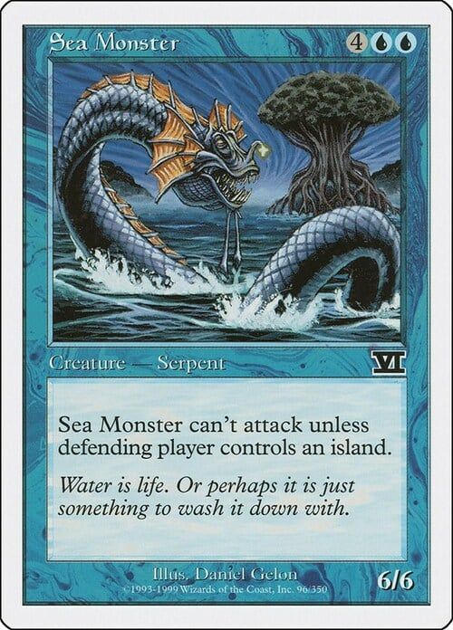 Carta MTG-Mostro Marino-Sesta Edizione-N.096-ITA-EX-