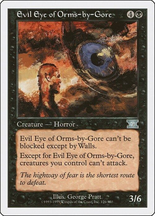Carta MTG-Occhio Malefico di Orms-Sesta Edizione-N.136-ITA-EX-