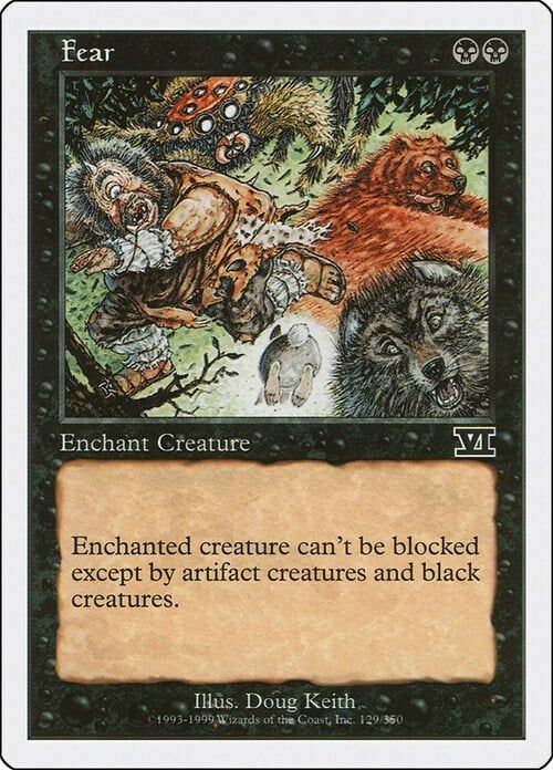 Carta MTG-Paura-Sesta Edizione-N.129-ITA-EX-