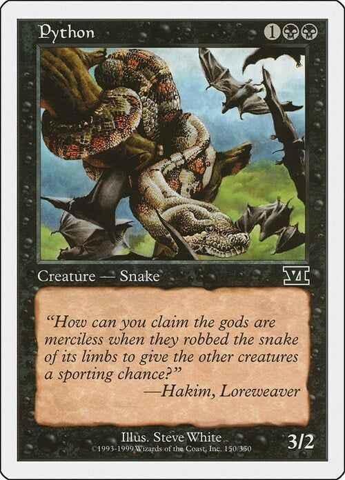 Carta MTG-Pitone-Sesta Edizione-N.150-ITA-EX-