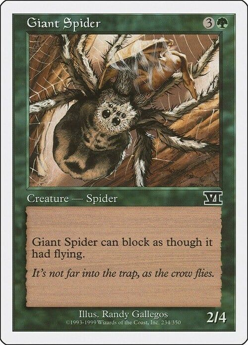 Carta MTG-Ragno Gigante-Sesta Edizione-N.234-ITA-EX-