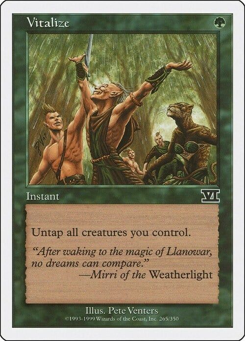 Carta MTG-Rinvigorire-Sesta Edizione-N.265-ITA-EX-