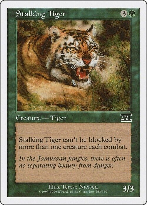 Carta MTG-Tigre in Agguato-Sesta Edizione-N.253-ITA-EX-