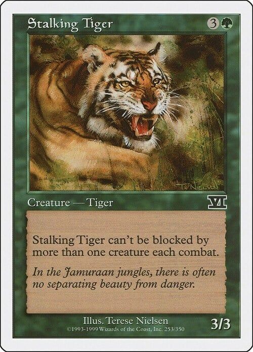 Carta MTG-Tigre in Agguato-Sesta Edizione-N.253-ITA-Good-