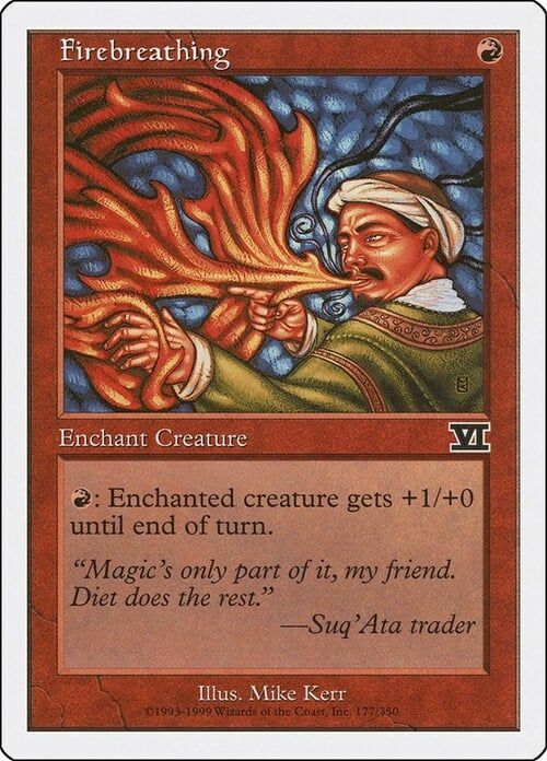 Carta MTG-Soffio del Drago-Sesta Edizione-N.177-ITA-EX-
