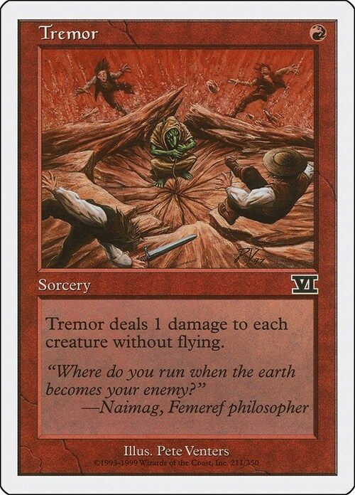 Carta MTG-Tremore-Sesta Edizione-N.211-ITA-EX-