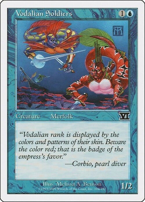 Carta MTG-Soldati di Vodalia-Sesta Edizione-N.104-ITA-EX-