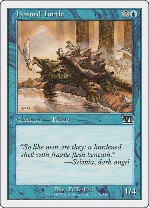 Carta MTG-Tartaruga Cornuta-Sesta Edizione-N.074-ITA-Good-
