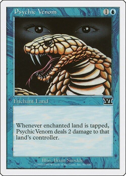 Carta MTG-Veleno Psichico-Sesta Edizione-N.091-ITA-EX-