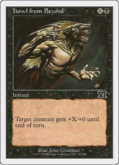 Carta MTG-Ululato Infernale-Sesta Edizione-N.138-ITA-EX-