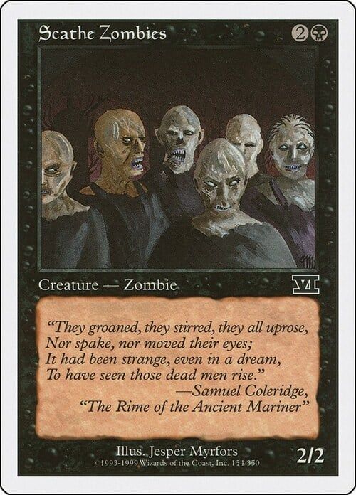 Carta MTG-Zombi della Distruzione-Sesta Edizione-N.154-ITA-Played-